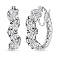 D'Joy Moissanite Hoop Earrings in 18K Vermeil YG Over Sterling Silver 4.70 ctw