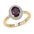 10K Yellow Gold Premium Anthill Garnet, Diamond (I2) (0.24 cts) Ring (Size 6.0) 2.00 ctw - Sticky add to cart bar