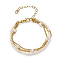 D'Joy Premium Freshwater Pearl Bracelet in 18K Vermeil Yellow Gold Over Sterling Silver (6.50-8.50In) - Sticky add to cart bar