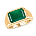 EverTrue Green Onyx Men's Ring in 18K YG Plated (Size 9.0) 7.00 ctw - Sticky add to cart bar