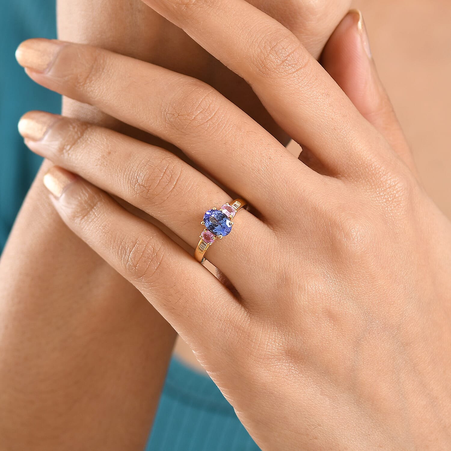 D'Joy Premium Tanzanite, Mahenge Spinel and Diamond 1.80 ctw