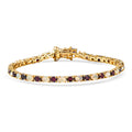 D'Joy Premium Anthill Garnet, Ethiopian Welo Opal Bracelet in 18K Vermeil YG Over Sterling Silver (7.25 In) 6.40 ctw - Sticky add to cart bar