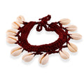 White Shell Pearl, Wooden Rattan Bracelet (7-9In) - Sticky add to cart bar