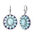 D'Joy Larimar, Orissa Rhodolite Garnet Earrings in Rhodium Over Sterling Silver 26.90 ctw - Sticky add to cart bar