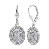 D'Joy Natural Champagne Diamond Earrings in 18K Vermeil RG Over Sterling Silver 1.00 ctw