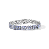 Karis Tanzanite 15.85 ctw Bracelet in Platinum Bond (8.00 In)