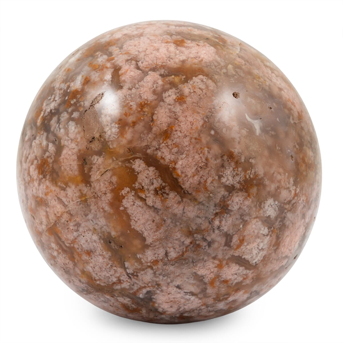 Multi-Color Jasper Sphere -Large 1441ctw with Free Wooden Tripod Cobra Stand
