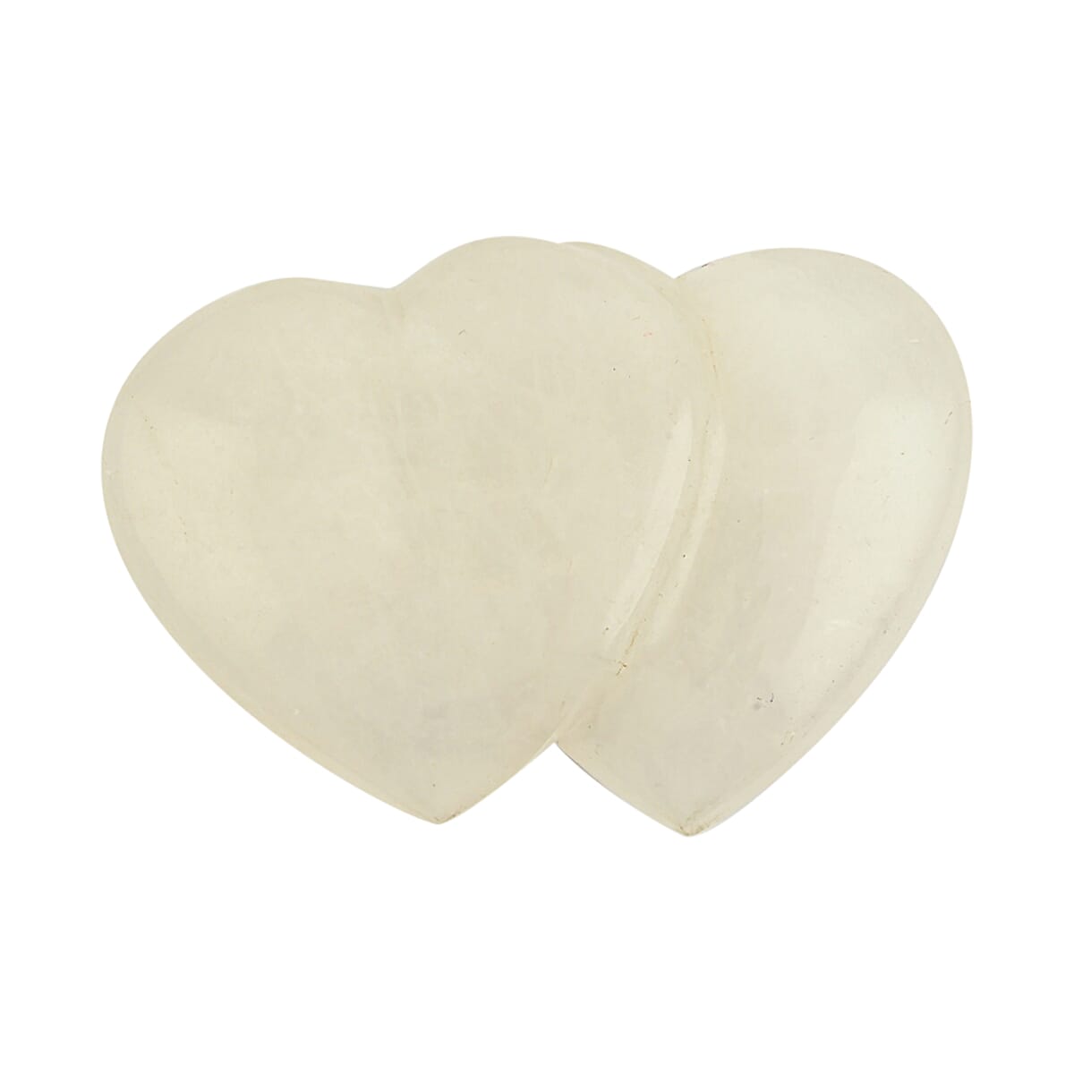 White Quartz Double Heart -Medium 1394 ctw