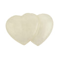 White Quartz Double Heart -Medium 1394 ctw - Sticky add to cart bar