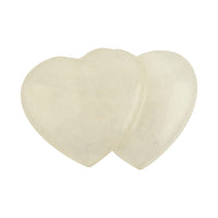 White Quartz Double Heart -Medium 1394 ctw
