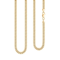 10K Yellow Gold 4.1mm Alexander Necklace 24 Inches 12.40 Grams