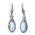 D'Joy Bali Legacy Larimar 8.90 ctw Turtle Earrings in Sterling Silver - Sticky add to cart bar
