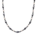 Terahertz, White Shell Pearl Necklace (18-20 Inches) with Lion Charm in Silvertone and Stainless Steel 70.00 ctw - Sticky add to cart bar