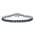 D'Joy Diamond Bracelet in Rhodium Over Sterling Silver (7.25 In) 4.00 ctw - Sticky add to cart bar