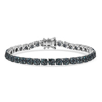 D'Joy Diamond Bracelet in Rhodium Over Sterling Silver (7.25 In) 4.00 ctw
