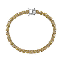D'Joy Diamond Bracelet in Rhodium Over Sterling Silver (7.25 In) 4.00 ctw