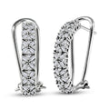 D'Joy Natural Champagne Diamond Royal Crossfire Earrings in 18K Vermeil RG Over Sterling Silver 1.00 ctw - Sticky add to cart bar