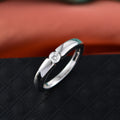 Luxuriant Lab Grown Diamond (G-H, SI) Ring in Rhodium Over Sterling Silver (Size 6.0) 0.15 ctw - Sticky add to cart bar