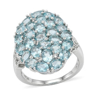 D'Joy Jalisco Fire Opal, White Zircon Ring in 18K Vermeil YG Over Sterling Silver (Size 8.0) 3.75 ctw