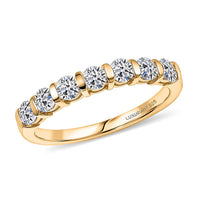Luxuriant Lab Grown Diamond (G-H, SI) Ring in 18K Vermeil YG Over Sterling Silver (Size 10.0) 0.70 ctw
