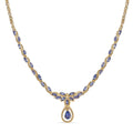 EverTrue Tanzanite 3.00 ctw Petal Flow Necklace in 18K YG Plated (18-20 Inches) - Sticky add to cart bar