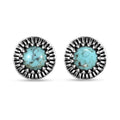 D'Joy Artisan Crafted Premium Blue Moon Turquoise 1.60 ctw Earrings in Sterling Silver - Sticky add to cart bar
