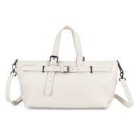 La Marey Light Blue Genuine Leather Crossbody Bag (12.6"x4.72"x7.48")