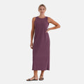 La Marey Black Rib Knit Sleeveless Maxi Dress - One Size Fits Most - Sticky add to cart bar