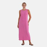 La Marey Black Rib Knit Sleeveless Maxi Dress - One Size Fits Most