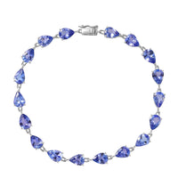 Luxoro 10K Yellow Gold Premium Tanzanite Bracelet (7.25 In) 11.35 ctw