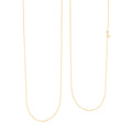 Oval Link Chain Necklace in 14K Yellow Gold Over Sterling Silver 1.3 Grams 30 Inches - Sticky add to cart bar
