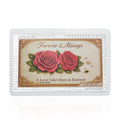 Valentine Special Deal 999 Fine Silver Forever & Always Emboss Sheet 1g - Sticky add to cart bar