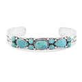 Santa Fe Style Kingman Turquoise  Bracelet in Sterling Silver (7.00 In) 16.00 ctw - Sticky add to cart bar