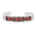 Santa Fe Style Kingman Turquoise  Bracelet in Sterling Silver (7.00 In) 16.00 ctw - Sticky add to cart bar