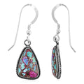 Santa Fe Style Mojave Purple Turquoise 8.00 ctw Earrings in Sterling Silver - Sticky add to cart bar