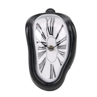 Livmore Black Melting Table Clock (1xAA Battery Not Included) (7.13"x4.65"x5.20")
