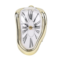 Livmore Black Melting Table Clock (1xAA Battery Not Included) (7.13"x4.65"x5.20")