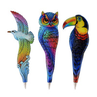 Livmore Multi Color Sea Designs Set of 3 Polyresin Pens
