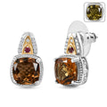 EverTrue Autumn Alexite and Multi Gemstone 4.60 ctw Wings of Fire Earrings in 18K YG Plated and Platinum Bond - Sticky add to cart bar