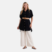 La Marey Black Woven Dress - One Size Fits Most