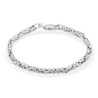 Sterling Silver Byzantine Bracelet (7.50 In) (6.4 g)