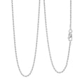 Rope Chain Necklace in Sterling Silver 4.4 Grams 22 Inches - Sticky add to cart bar