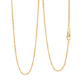 Rope Chain Necklace in 14K Yellow Gold Over Sterling Silver 4.4 Grams 22 Inches - Sticky add to cart bar