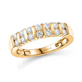 EverTrue Moissanite Band Ring in 18K YG Plated (Size 10.0) 0.50 ctw - Sticky add to cart bar