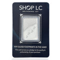 999 Fine Silver Footprints In The Sand Emboss Sheet 5g - Sticky add to cart bar