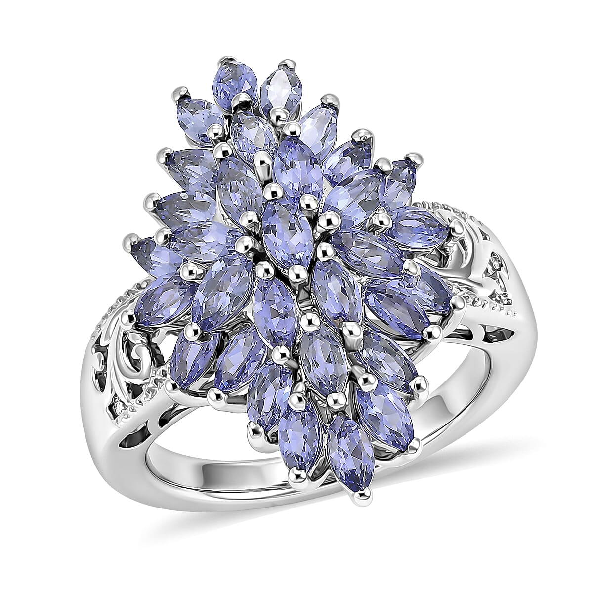 EverTrue Tanzanite Ring in Platinum Bond (Size 10.0) 2.75 ctw