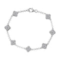 Luxuriant Lab Grown Diamond G-H SI 1.75 ctw Bracelet in Rhodium Over Sterling Silver (7.25 In) - Sticky add to cart bar