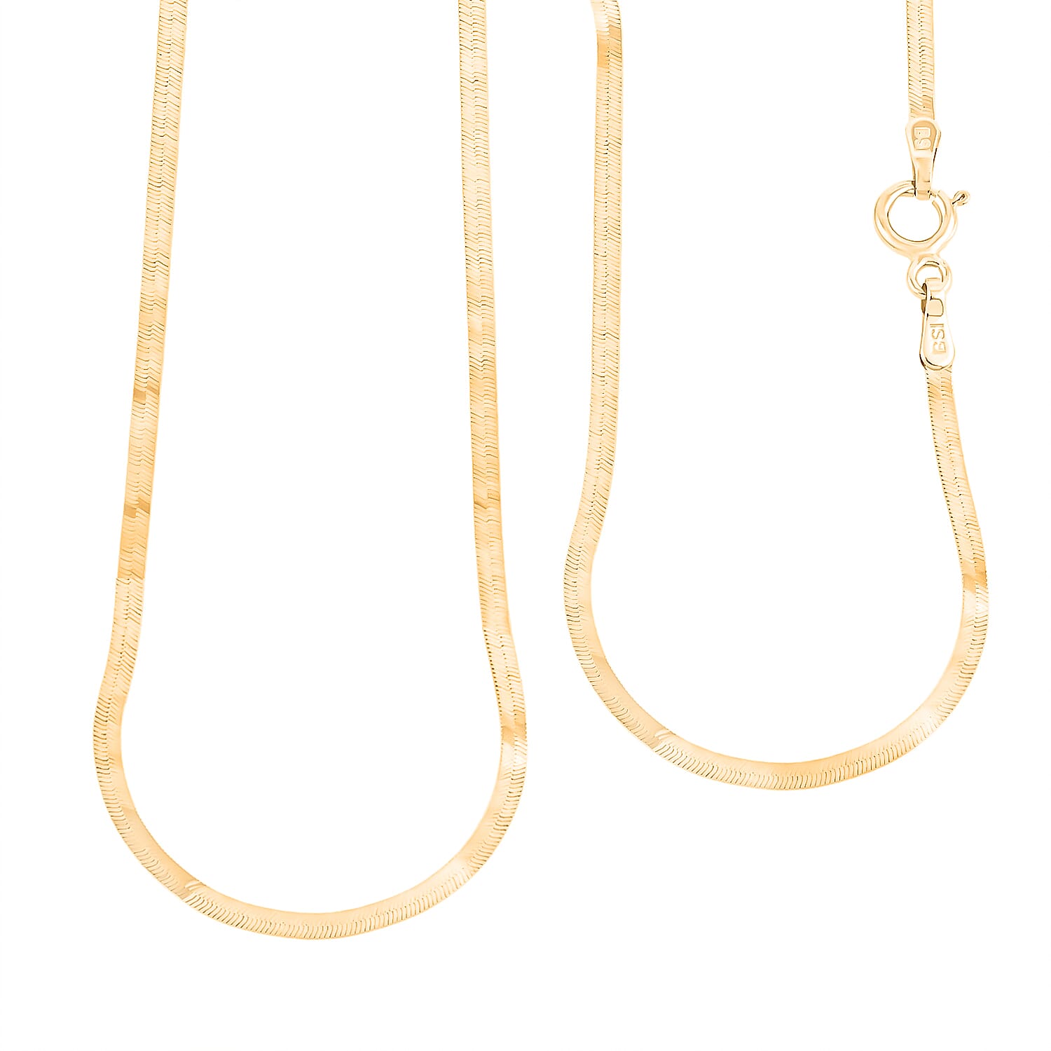 18K Yellow Gold Snake Chain Necklace 2.5 Grams (18 Inches)