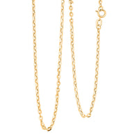 18K Yellow Gold Cable Chain Necklace 2.3 Grams (20 Inches)
