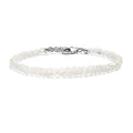 D'Joy Rainbow Moonstone 25.00 ctw Beaded Bracelet in Rhodium Over Sterling Silver (7.25-9.25In) - Sticky add to cart bar
